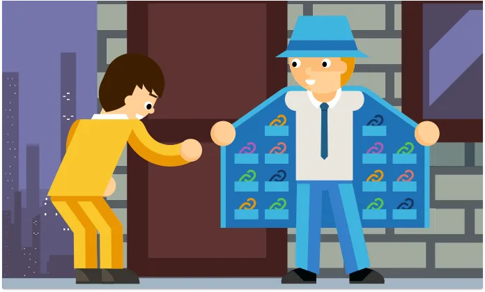 ilustração links pagos