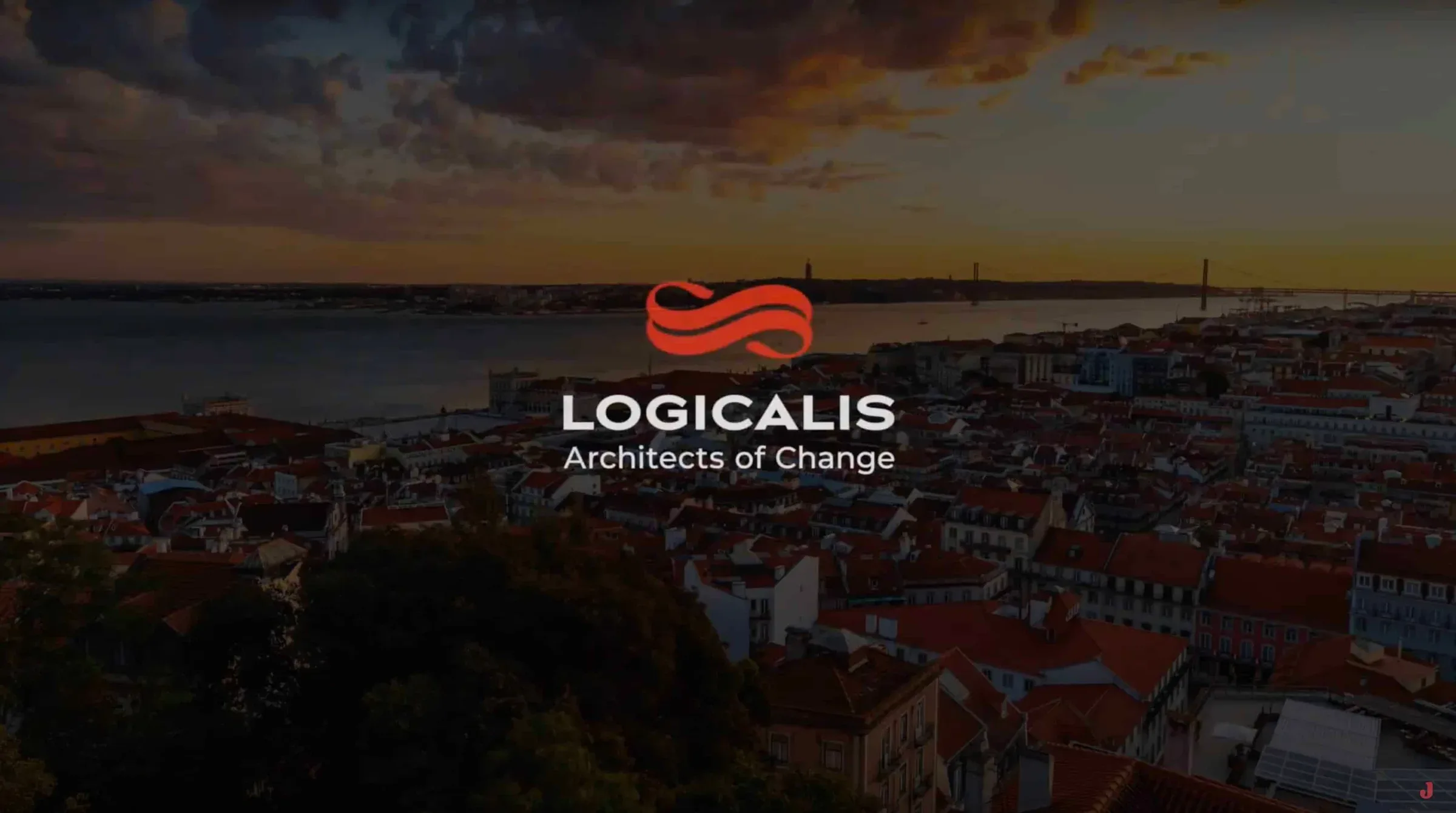 Cidade de Lisboa com logo Logicalis