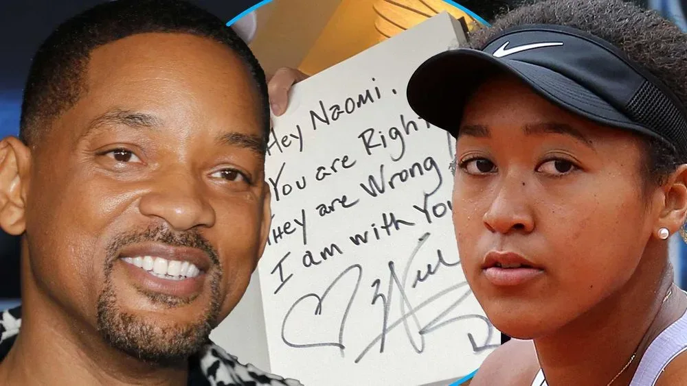 Will Smith a apoiar Naomi Osaka