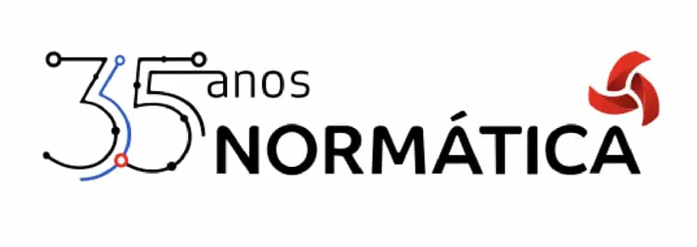 logo 35 anos normatica