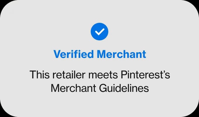 sinal de vendedor verificado no pinterest