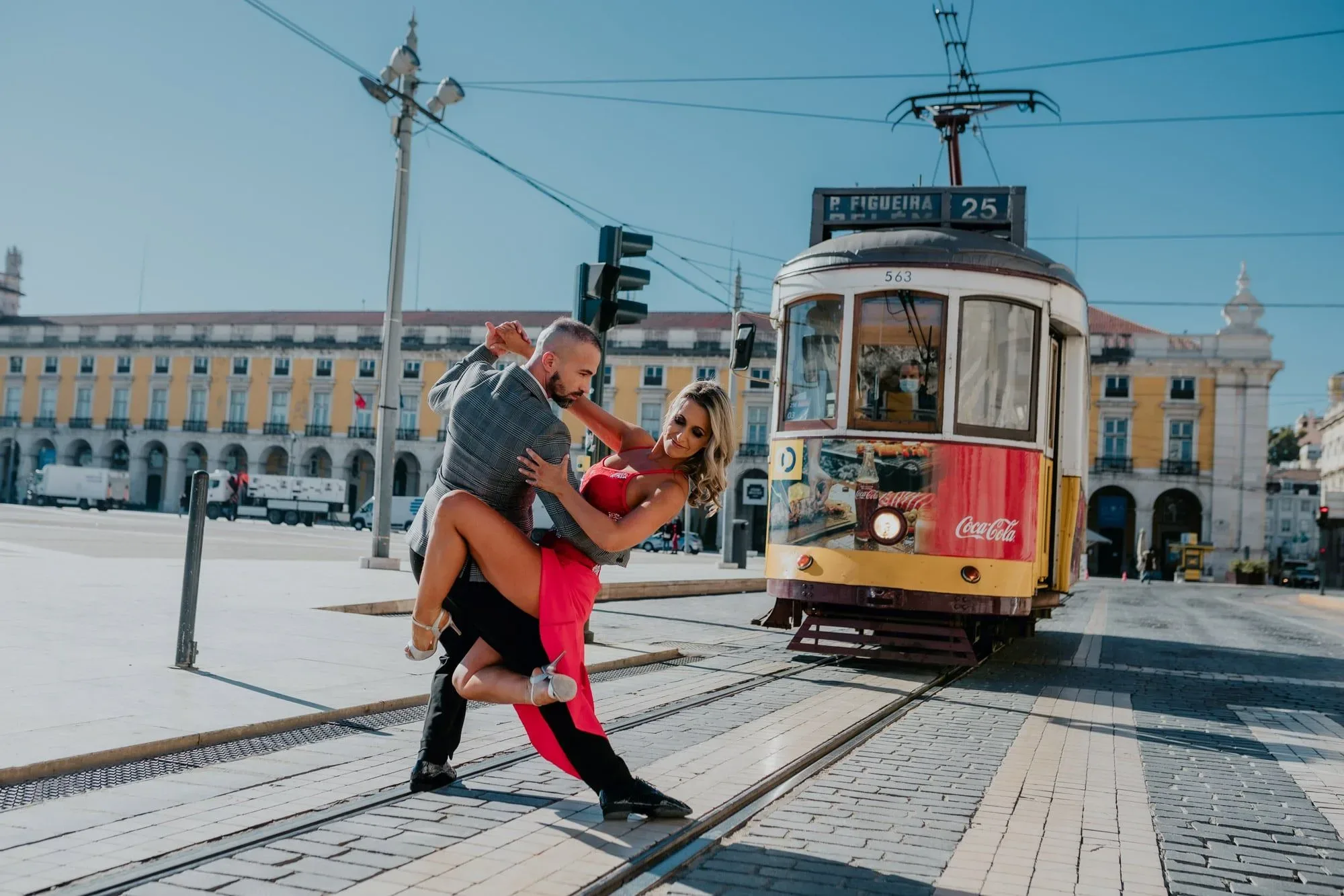 man and woman dancing