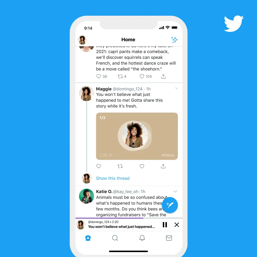twitter voice