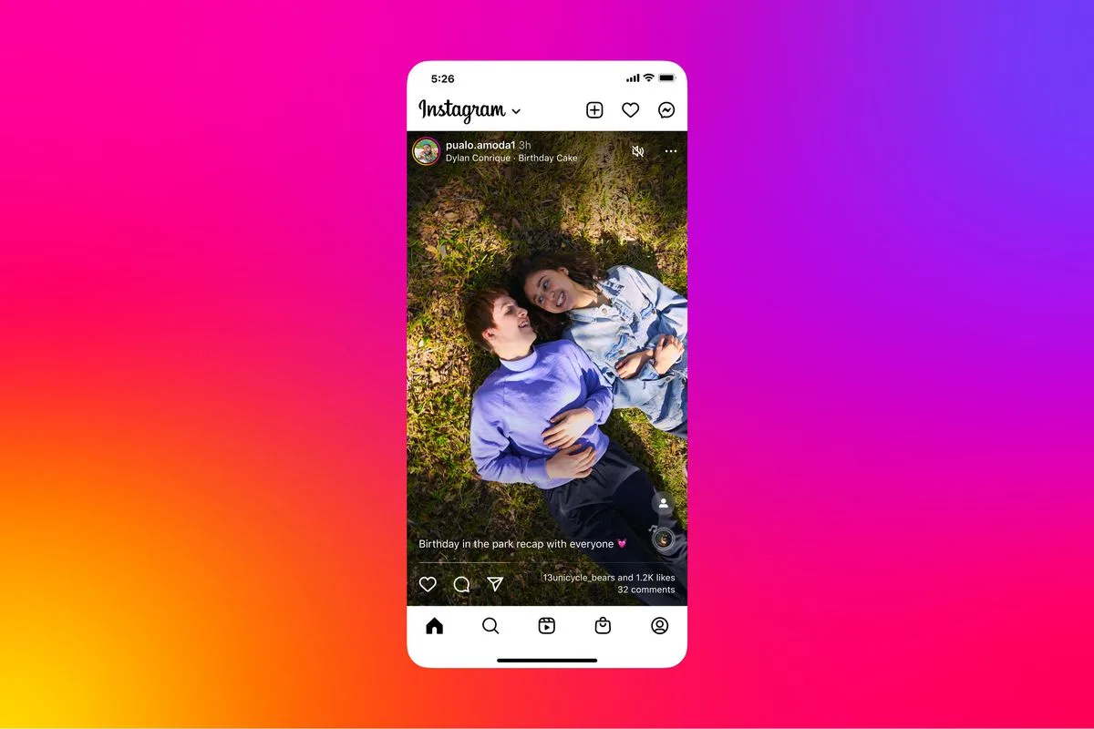 full screen instagram