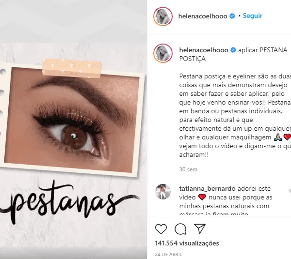 Facebook da Helena Coelho