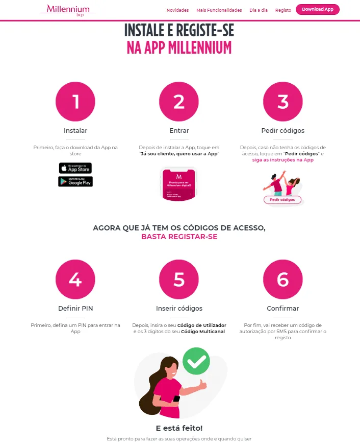 app da banca millenium