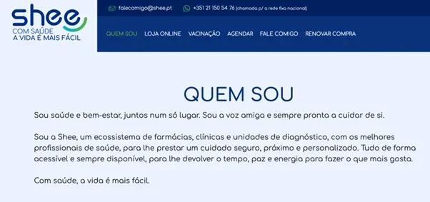 site Shee.pt