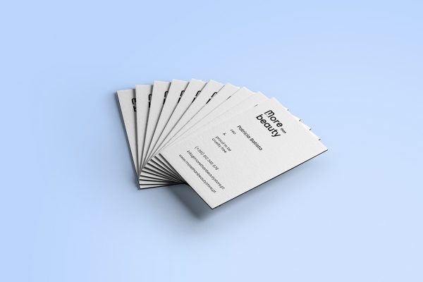 More than Beauty - business card design Branding - Estacionário