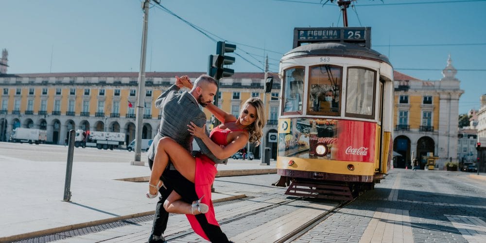 man and woman dancing