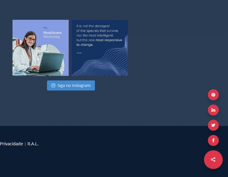 instagram mention on website