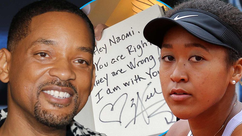 Will Smith a apoiar Naomi Osaka