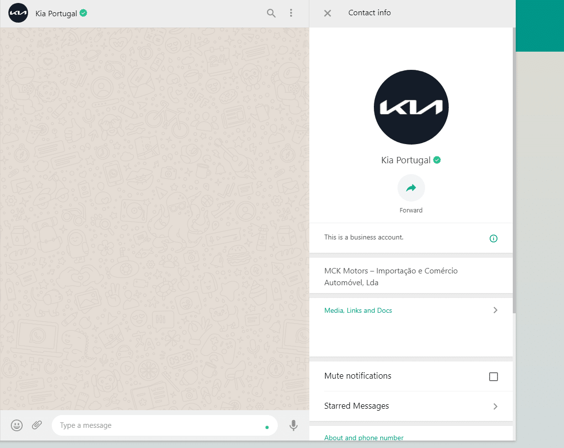 whatsapp business kia