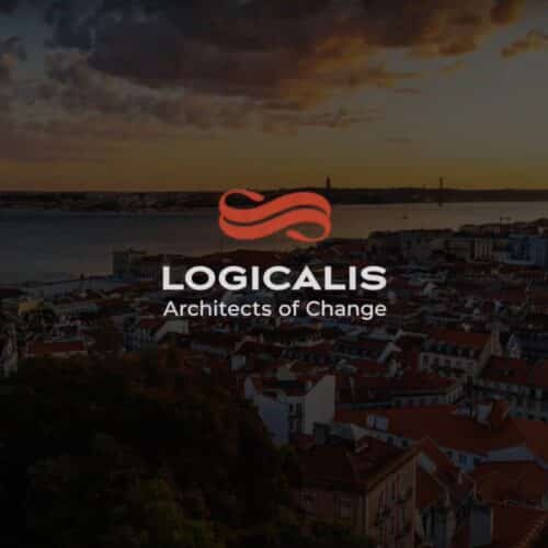 Cidade de Lisboa com logo Logicalis
